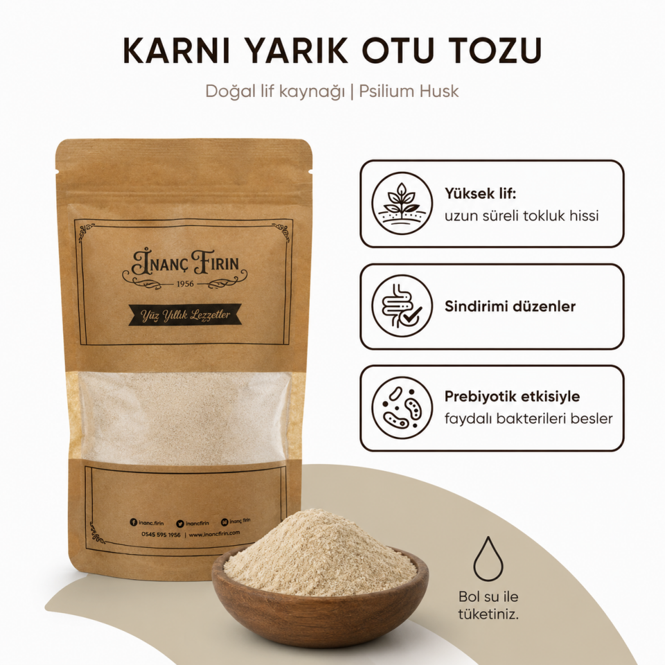 Karnıyarık Otu (Psyllium) Tozu 200 Gr